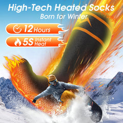 GDFFZM heated socks temperature settings display for customizable warmth