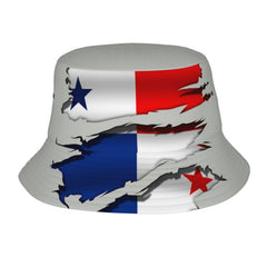 GDUUASB Panama flag bucket hat—front view for stylish sun protection.