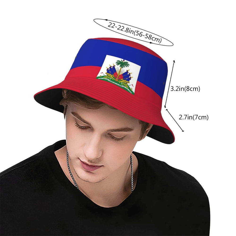 GDUUASB unisex Haiti flag hat suitable for hiking and beaches