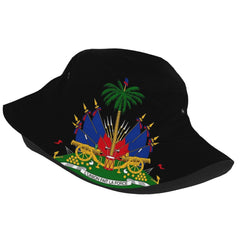 GDUUASB Packable Haiti Flag Hat keeps you cool and compact for travel.