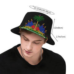 GDUUASB Unisex Haiti Flag Hat fits most outfits and outdoor adventures.
