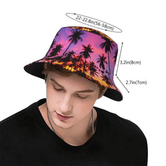 GDUUASB unisex palm pattern hat fits most comfortably