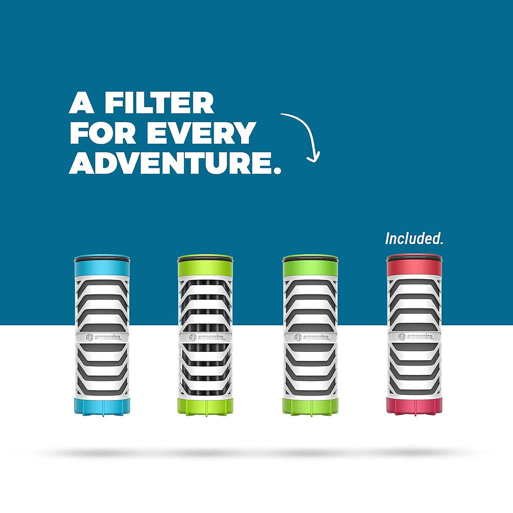 GEAR AID Aquamira Frontier Max with Geigerrig integration enables on-demand pressure filtration.