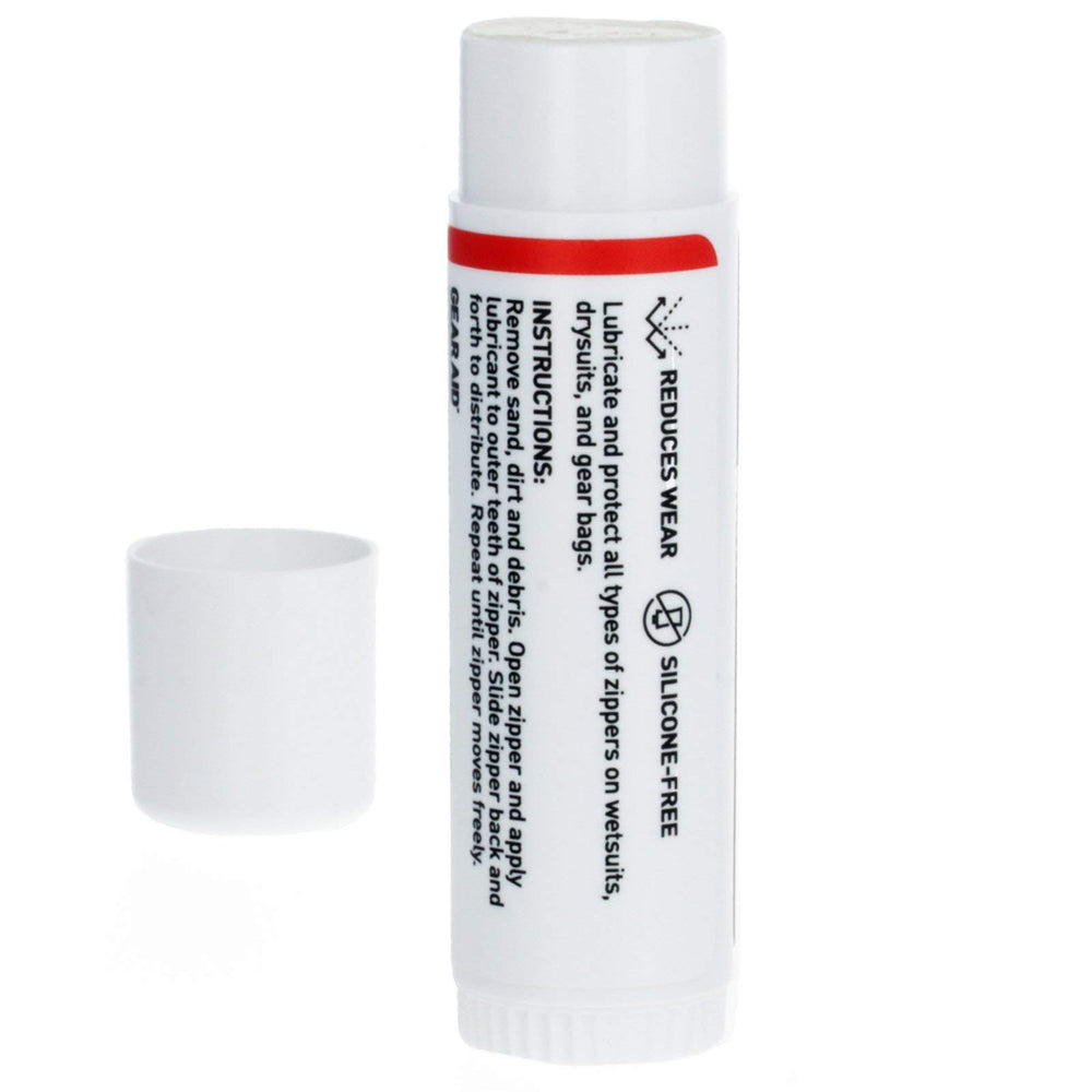 GEAR AID Hard Wax zipper for tents and luggage protects teeth and housings.
