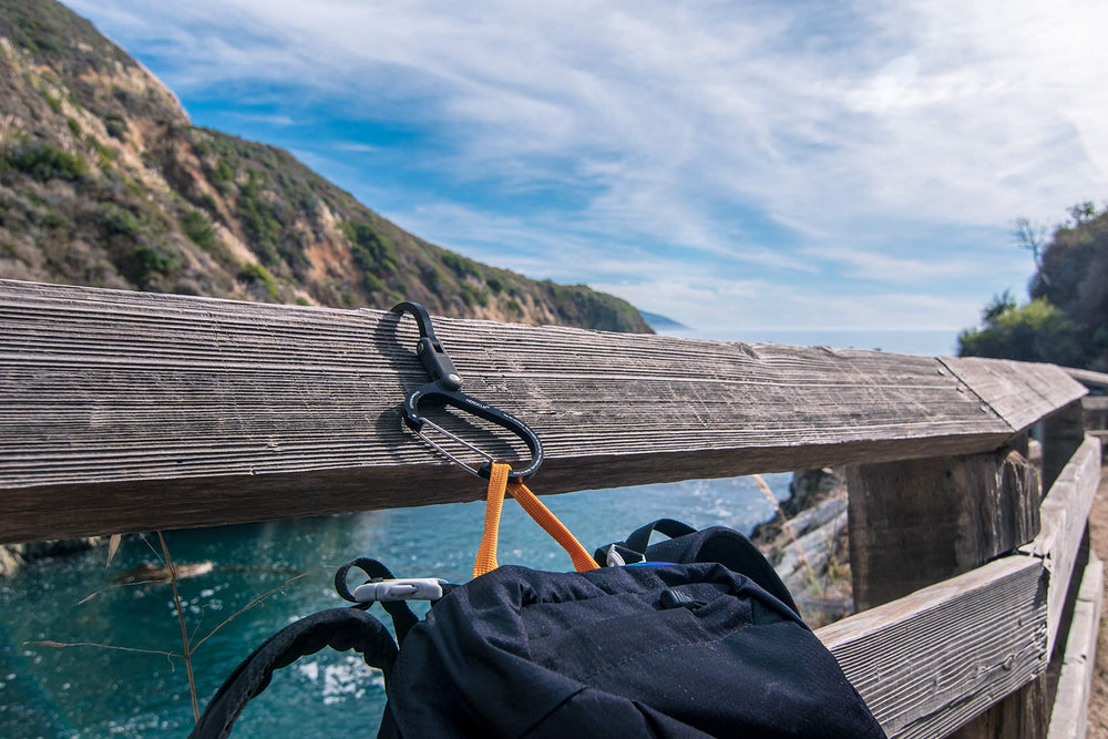 Gear Aid HeroClip Medium keeps extension cords neatly bundled and accessible.