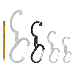 GEAR AID HEROCLIP Medium rotates 360 degrees for versatile hanging setups.