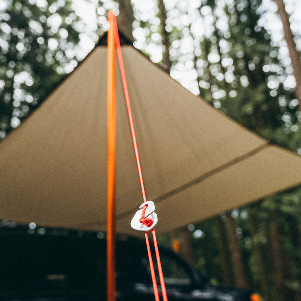GEAR AID 50ft guylines detail highlighting durability