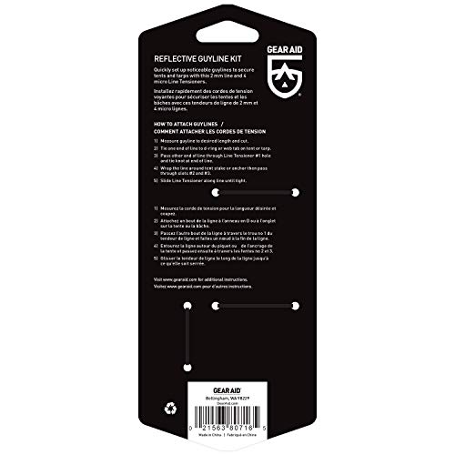 GEAR AID Mini Line Tensioners four-pack keeping guylines taut