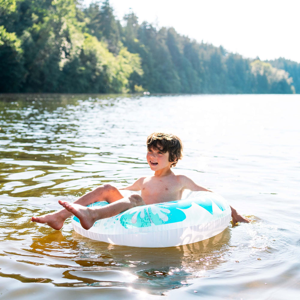 GEAR AID Tenacious Tape Flex patch applied to PVC inflatables delivers a weatherproof seal