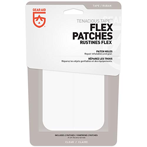 GEAR AID Tenacious Tape Flex patches on vinyl furniture seal tears effectively
