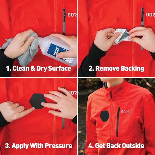 GEAR AID Gore-Tex patch with heat activation for stronger field adhesion.