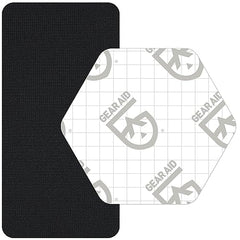 GEAR AID rectangle Gore-Tex patch seals larger tears on pants and jackets.