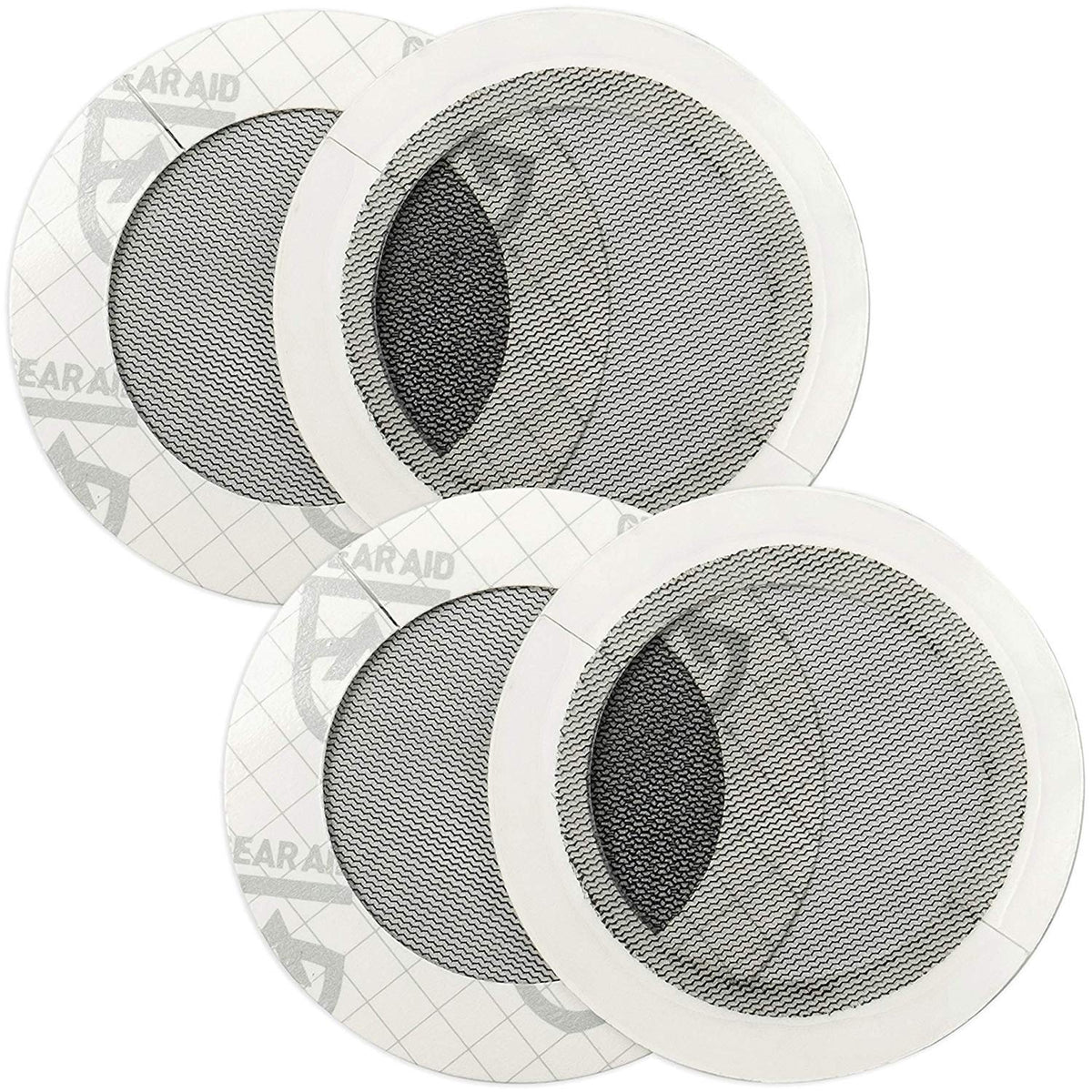 Gear AID Tenacious Tape Mesh Patch covers tent hole for quick campsite repair.