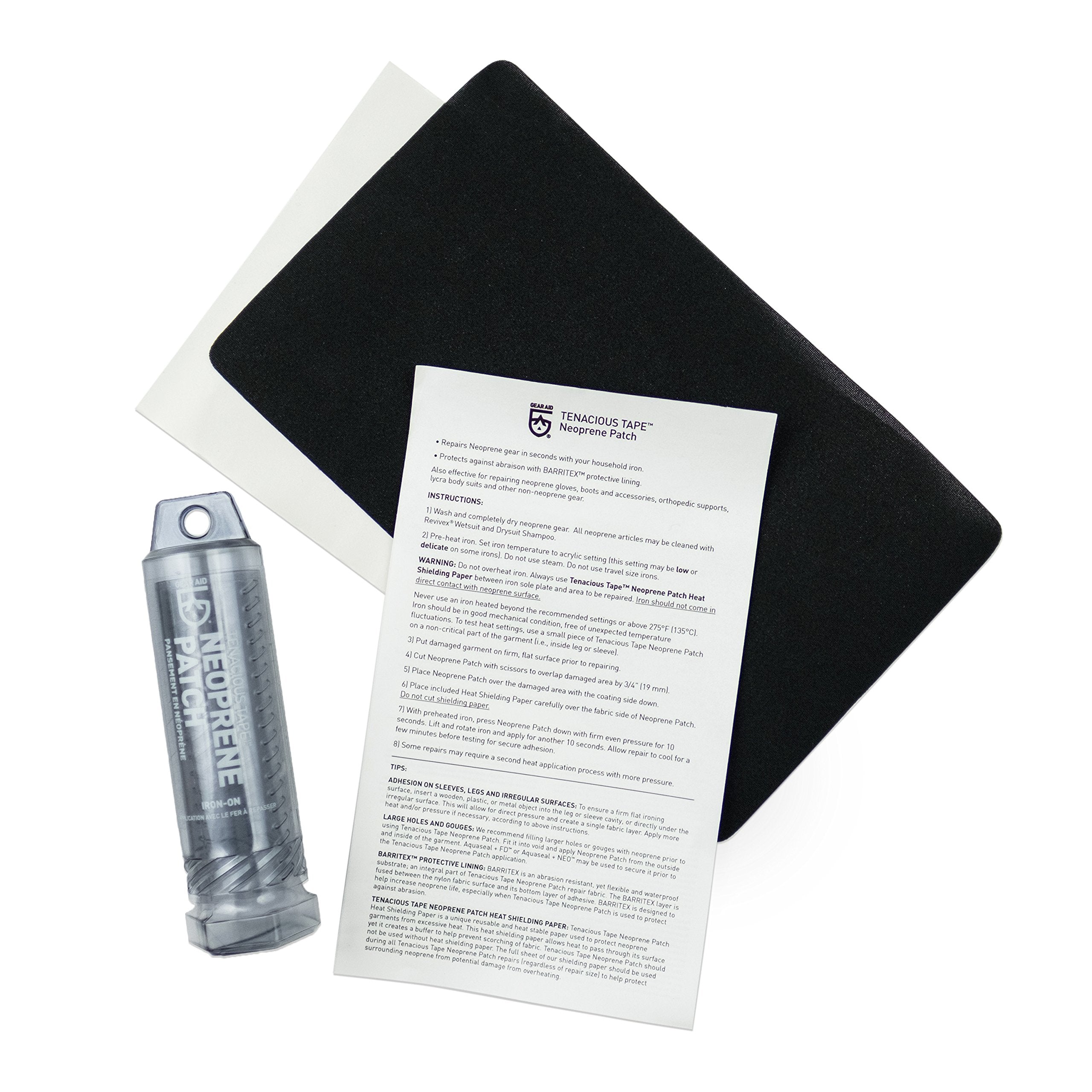 GEAR AID wetsuit repair kit neoprene patch fixes tears on neoprene gear
