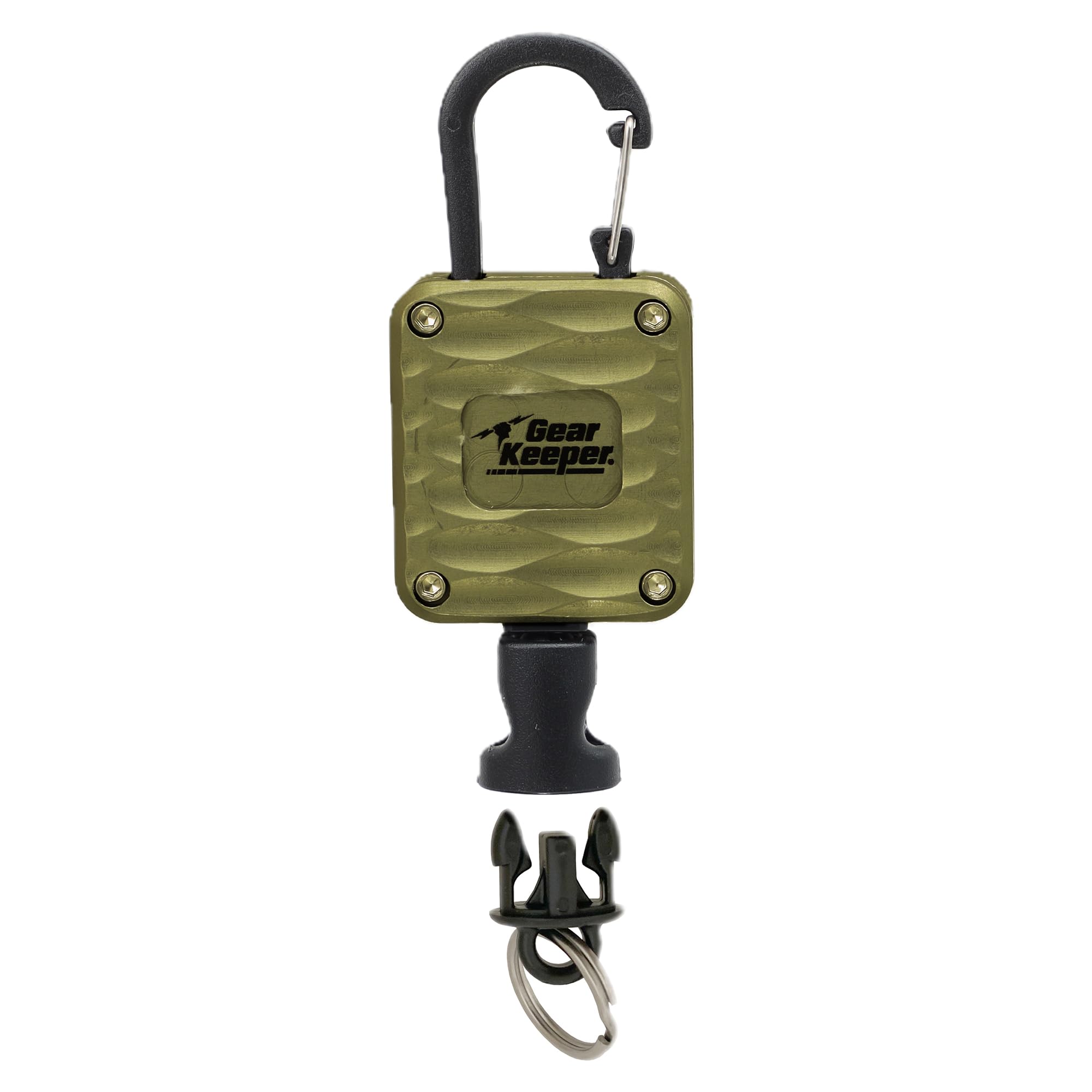 Gear Keeper Aluminum Micro Retractor Super Zinger retractable tether for fishing tools with carabiner clip