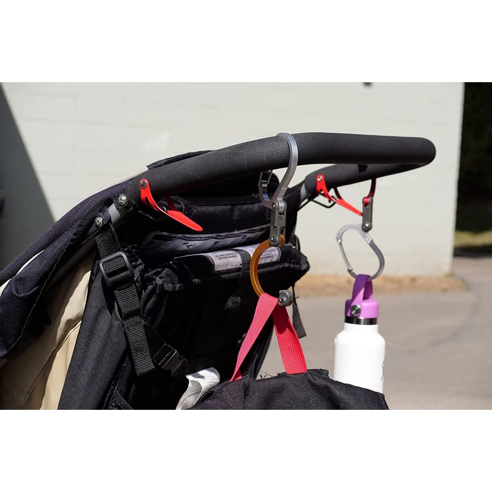 GEAR AID HeroClip Medium anodized-aluminum body resists wear.