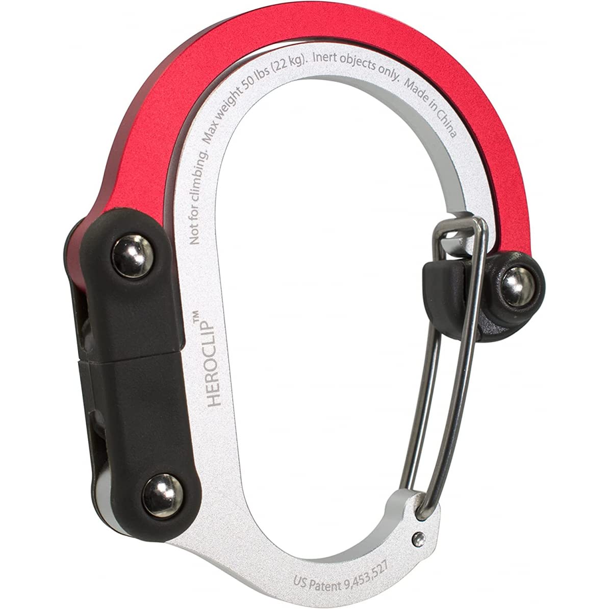 GEAR AID HeroClip Medium clip-360-rotation enables hands-free access to gear.