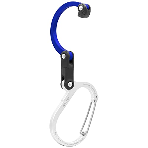 GEAR AID HEROCLIP Medium anchoring a duffle bag on a fence for easy access