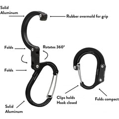 GEAR AID HeroClip Medium wide-gate holds larger items securely.