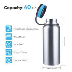 Gearland Canteen lid with detachable strap for secure travel