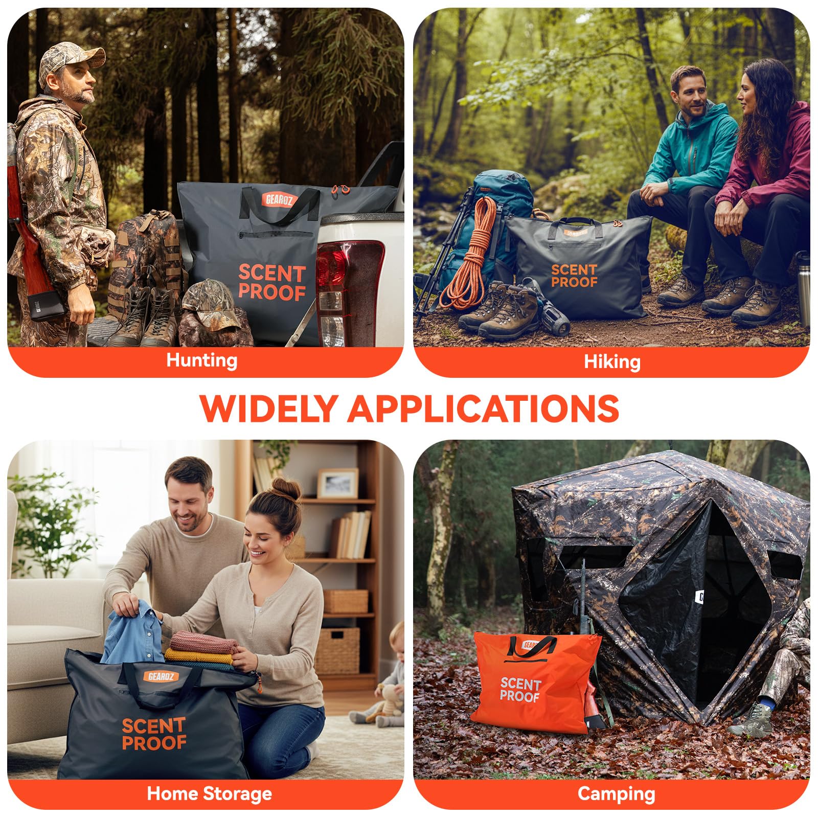 GearOZ two-pack grey model offers versatile storage for hunting, travel, and camping.