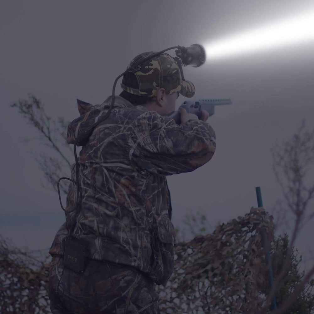 GearOZ 55,000 lux beam demonstrates long-range visibility up to 800 yards.