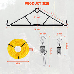 GearOZ Deer Hanger 4:1 lift ratio in action for heavy game