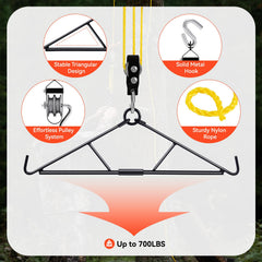 GearOZ Deer Hanger collapsible design enables easy transport