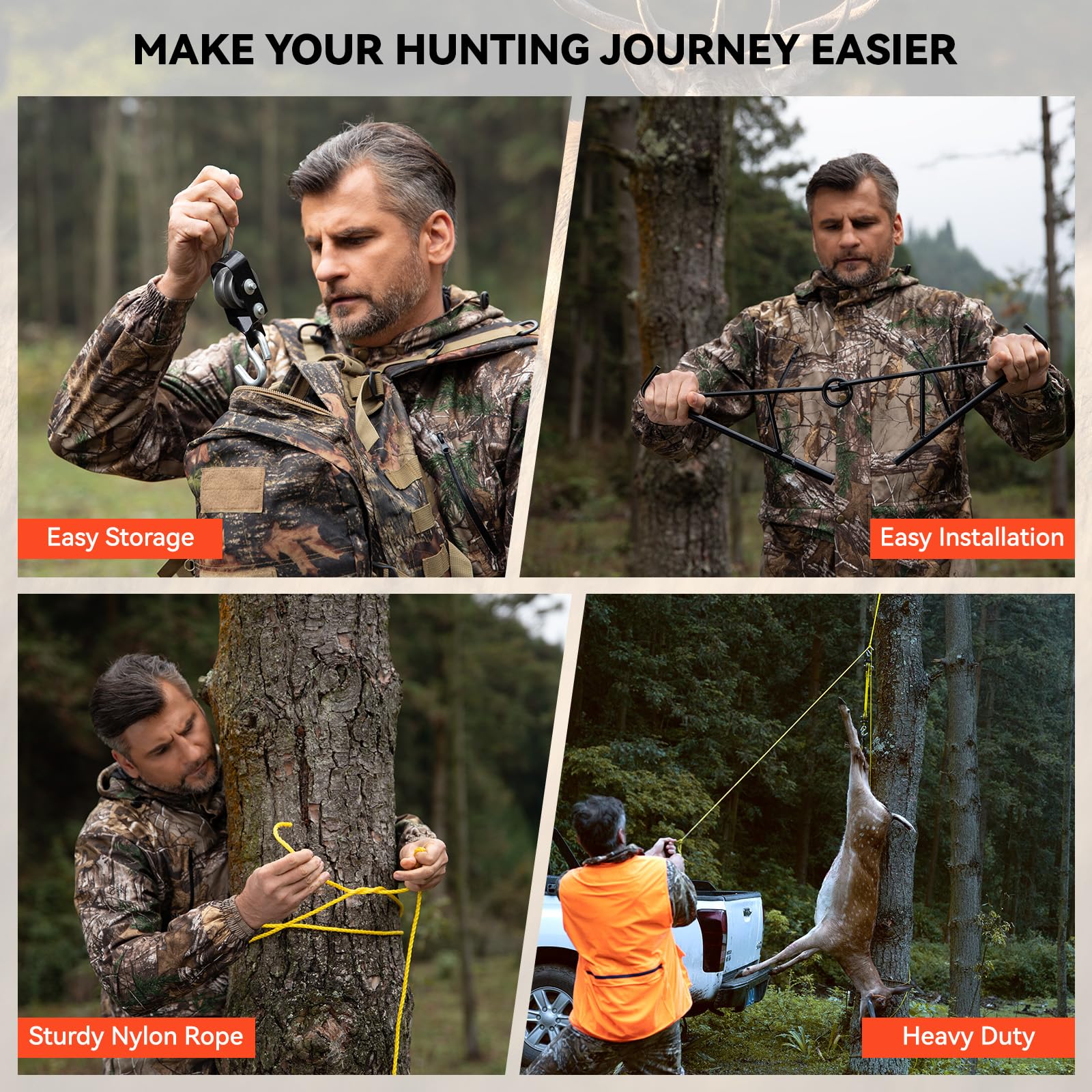 GearOZ Deer Hanger durable metal construction promises reliable use
