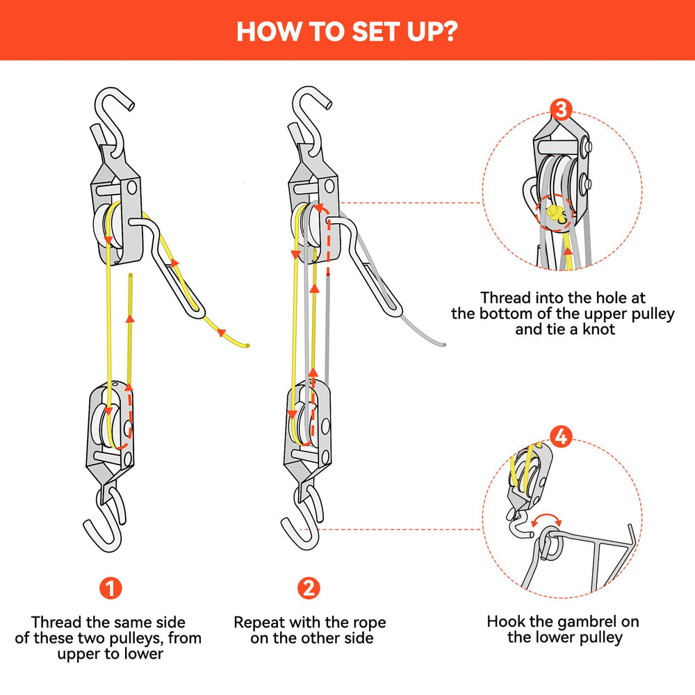 GearOZ Deer Hanger easy assembly saves time in the field