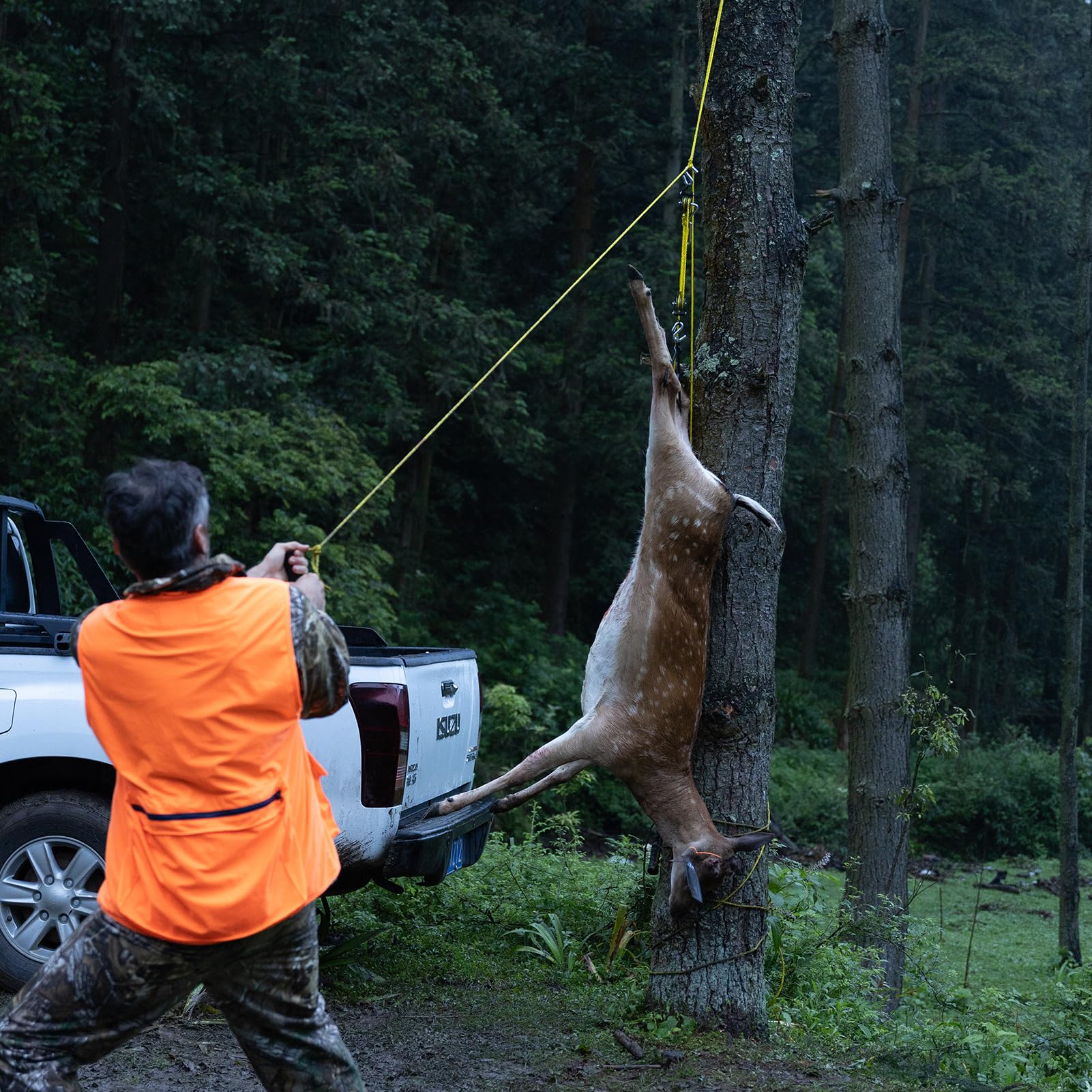 GearOZ Deer Hanger elk carcass lift during processing