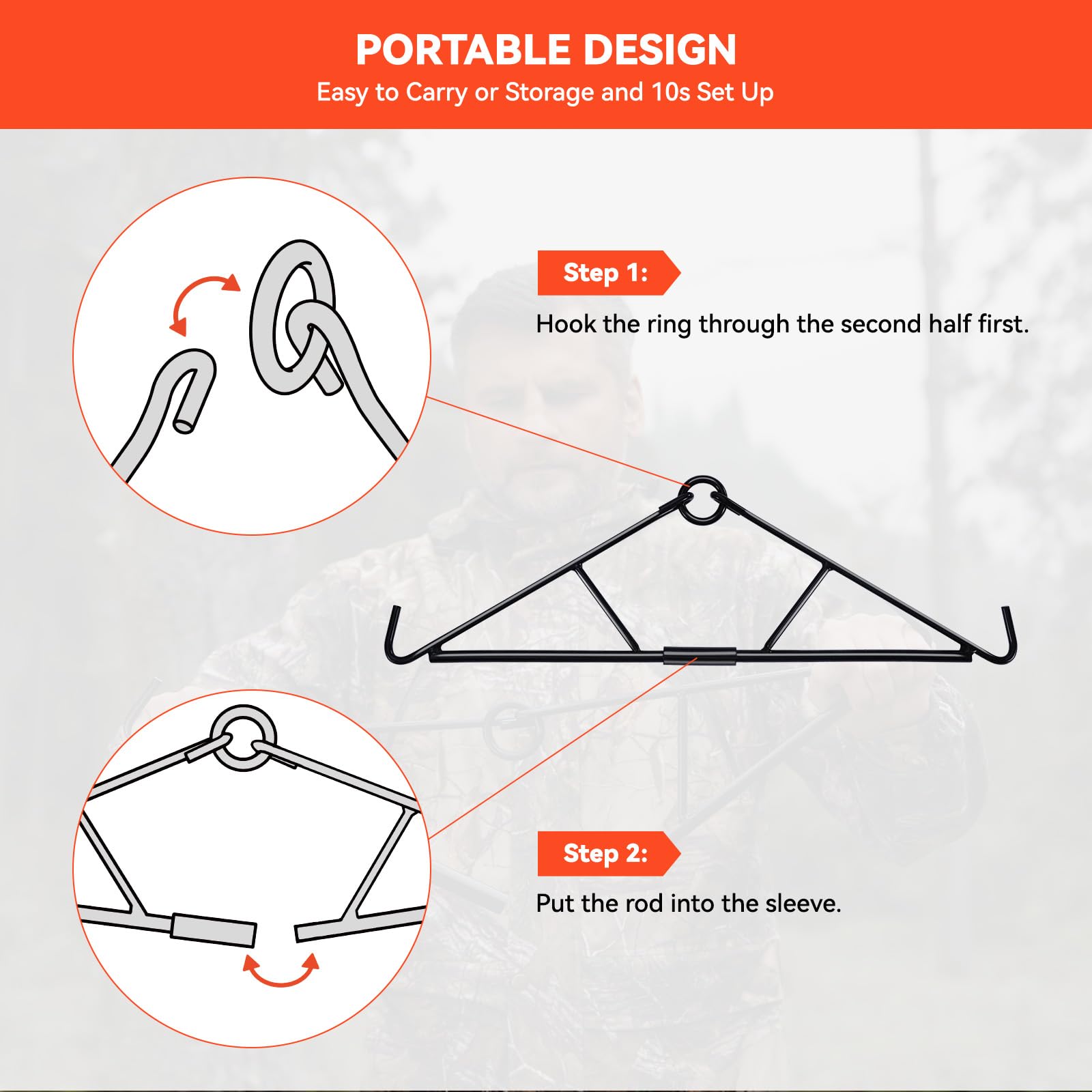GearOZ Deer Hanger gambrel attachment for secure hanging