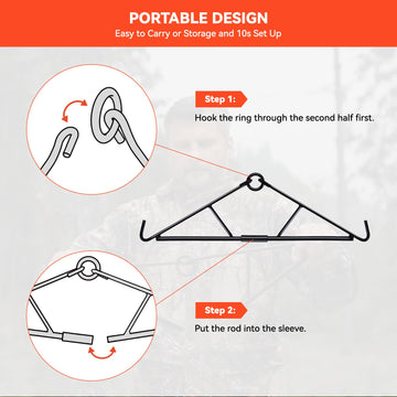 GearOZ Deer Hanger gambrel attachment for secure hanging