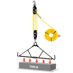 GearOZ Deer Hanger pulley system setup for field lifting