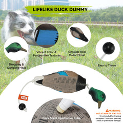 GearOZ Duck Dummy nylon throw rope enables long-distance throws.