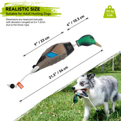 GearOZ Duck Dummy ribbed grip design improves hold during retrievals.