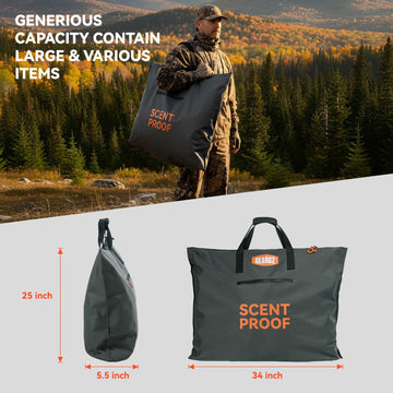 GearOZ external pocket enables quick-access essentials on hunts or trips.