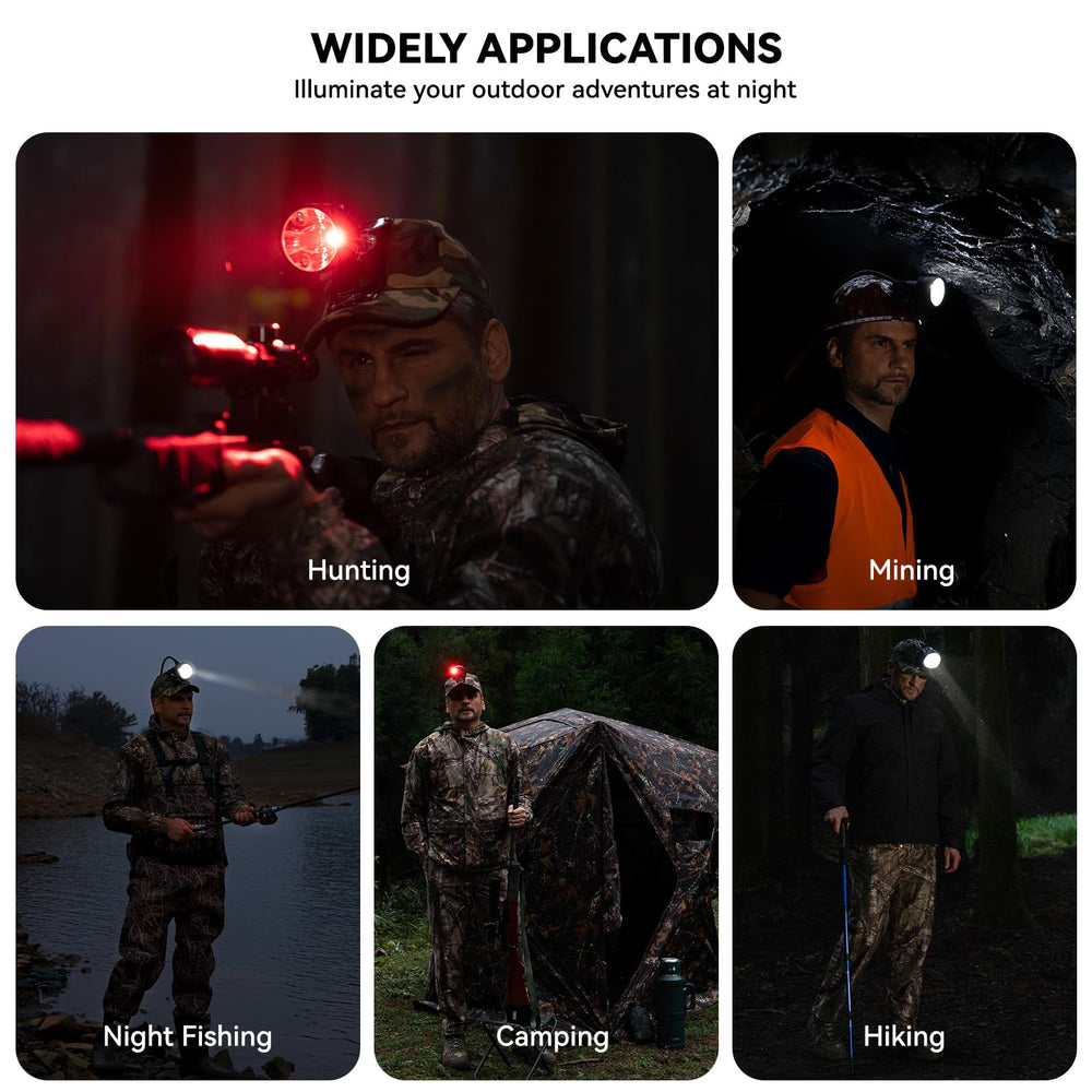 GearOZ headlamp included accessories help mounting on helmets and gear