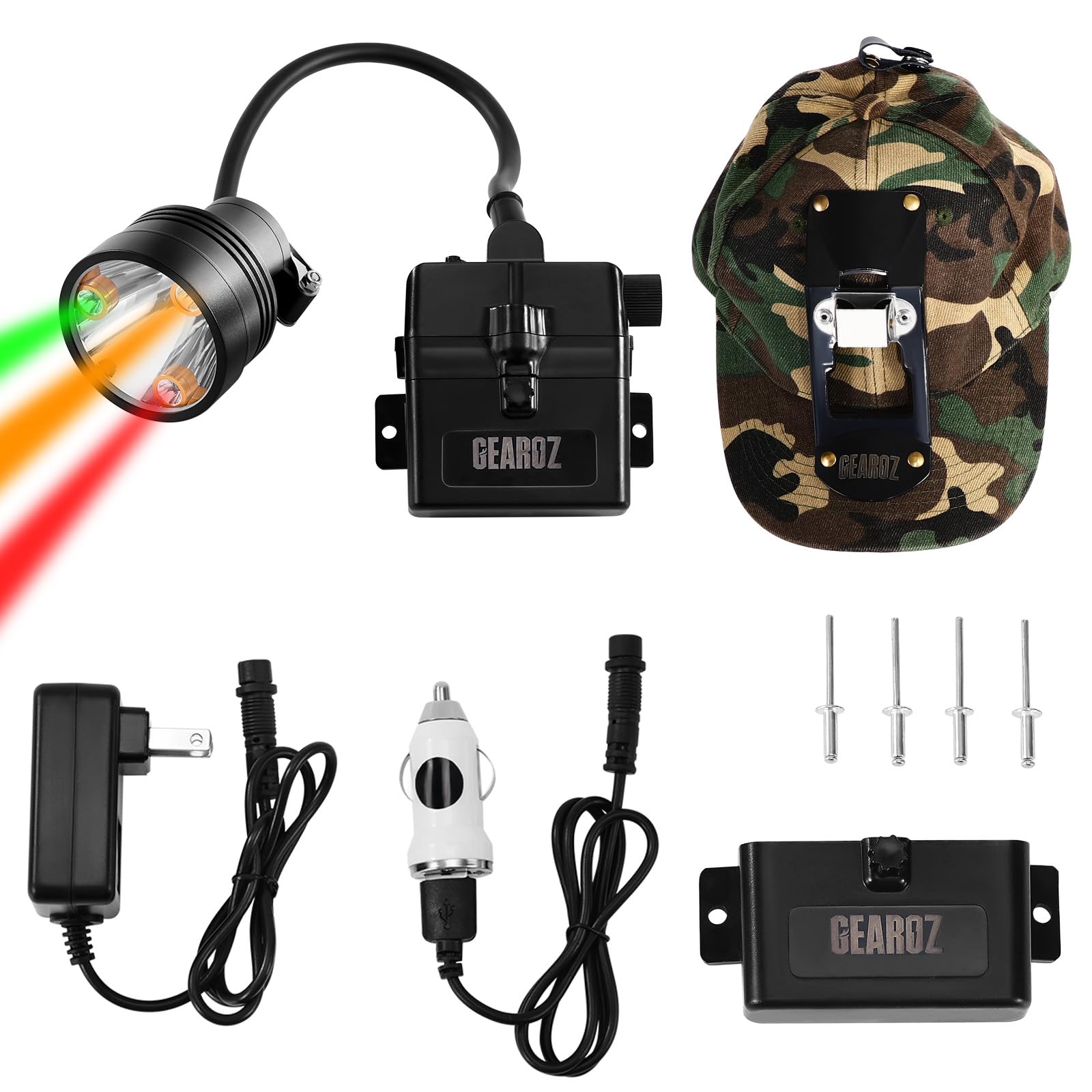 GearOZ headlamp rugged weather-resistant design handles harsh outdoor conditions
