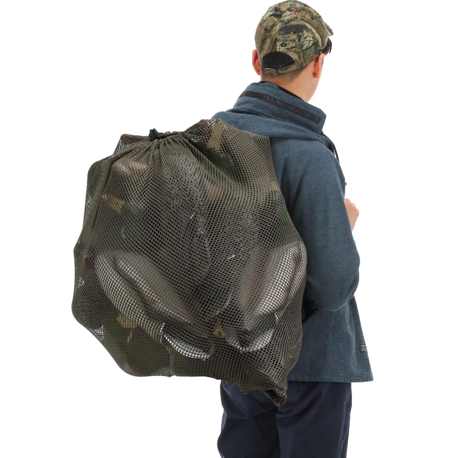 GearOZ Mesh Decoy Bag adjustable straps customize fit for comfort.