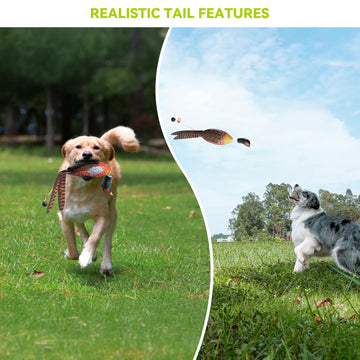 GearOZ pheasant dummy ribbed-grip aids secure hold during retrieves.