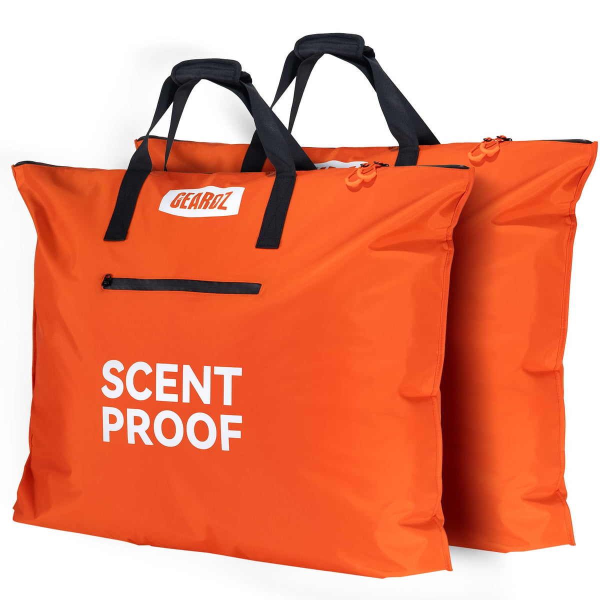GearOZ scent-proof hunting bag exterior demonstrates rugged water resistance for field use.