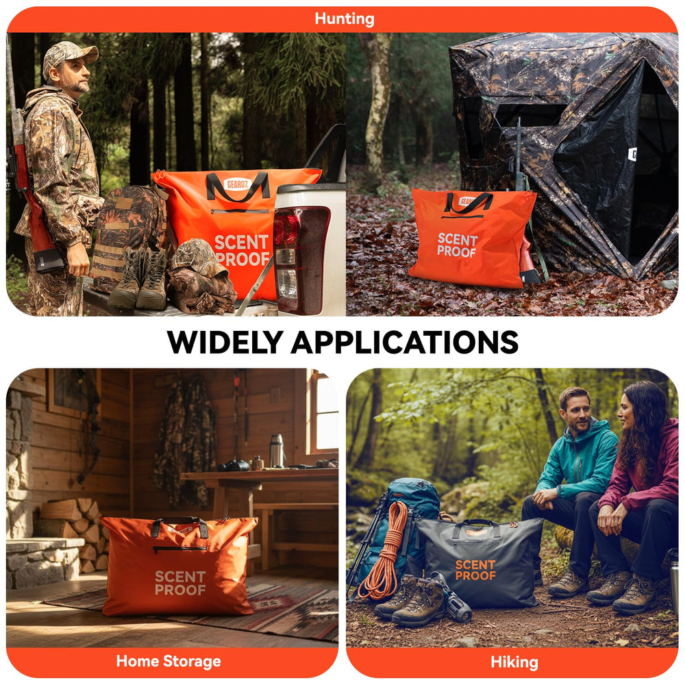 GearOZ two-pack orange duffle is ideal for travelers.
