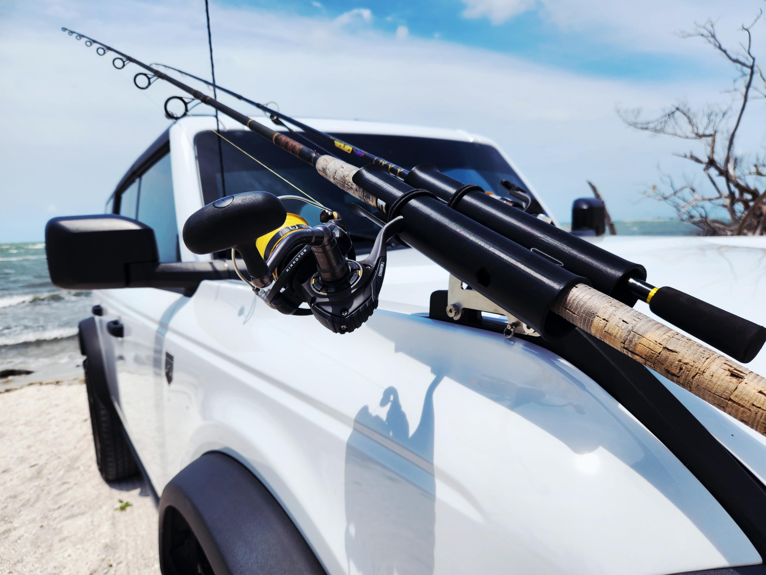 Quick-release design enables fast rod removal in 5 seconds per side with GEARSHADE.