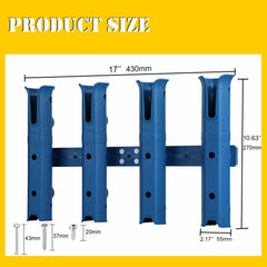 Adhesive drill-free mounting option on wall