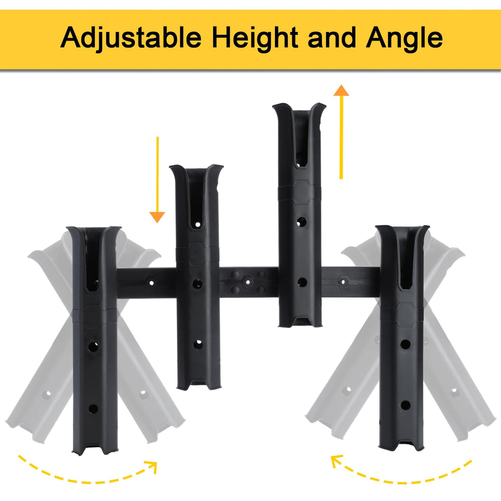 Adhesive drill-free mounting option of GearTrust rod holder on a clean surface
