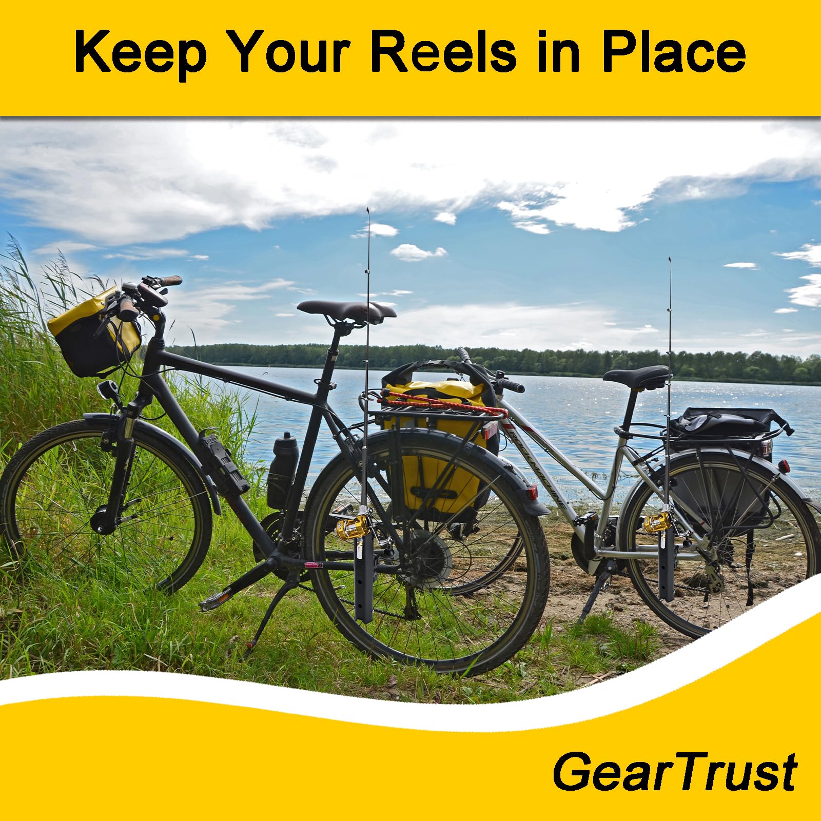 Durable plastic GearTrust fishing rod holder