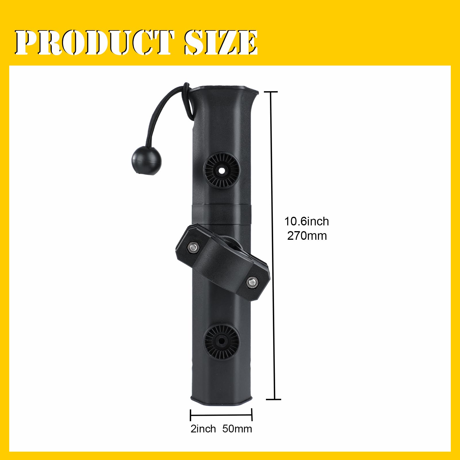 Complete GearTrust packaging: pole rack, clamp, gaskets, bungee, pin and bolts