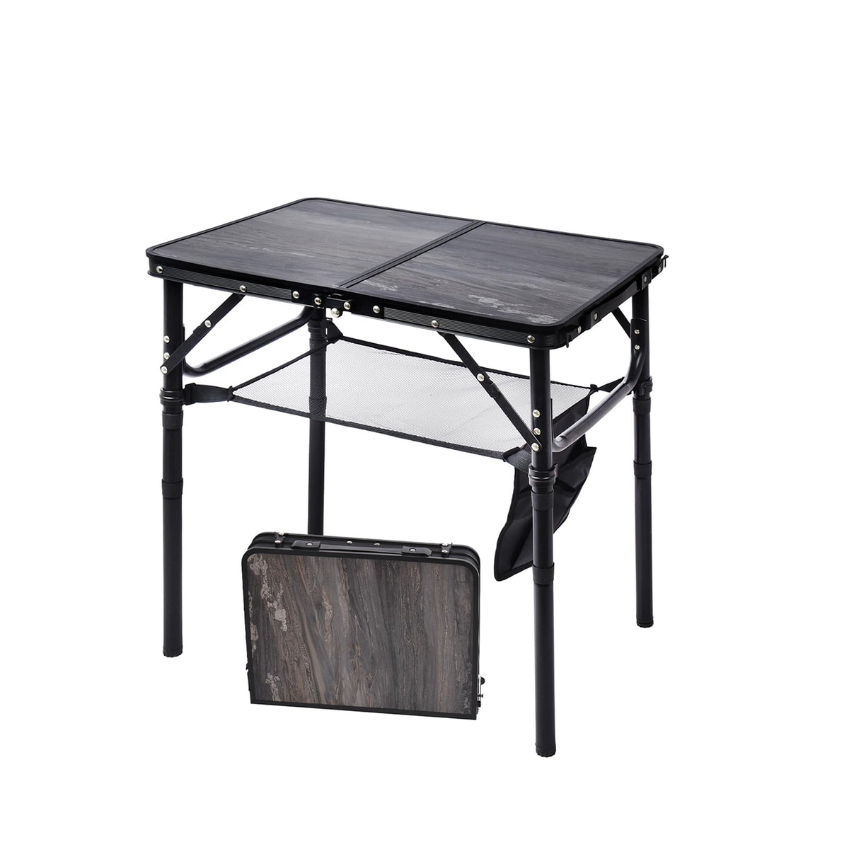 Geastsheng small folding camping table in briefcase fold for easy transport