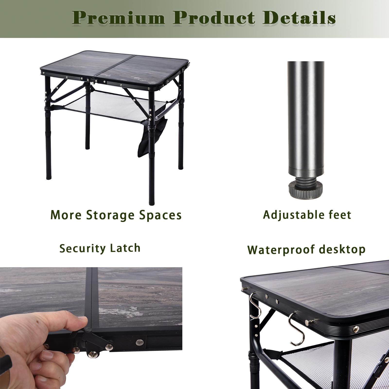 Geastsheng portable table mesh storage tier keeps small tools organized